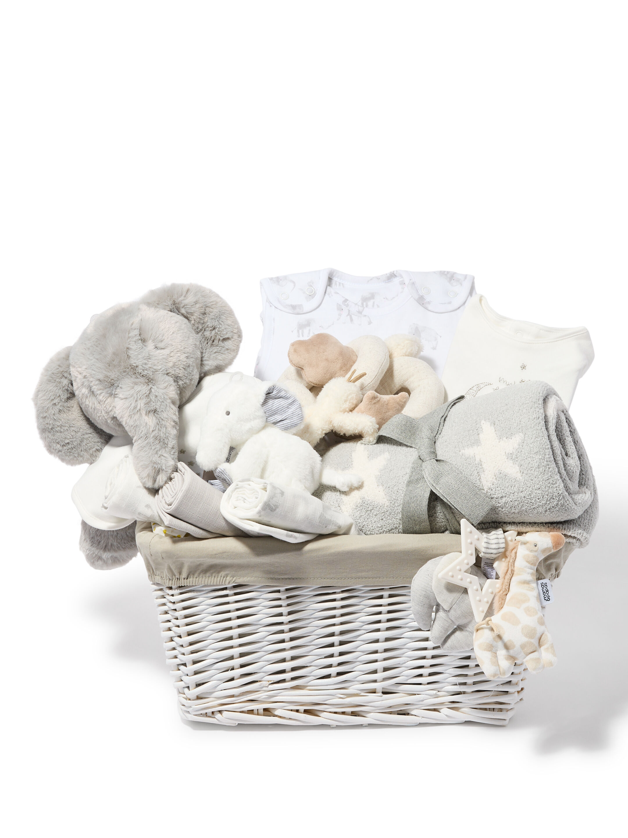 سلة هدايا للرضع بلباس الكل في واحد بتطريز My First Eid &rlm;- 9 قطع image number 1